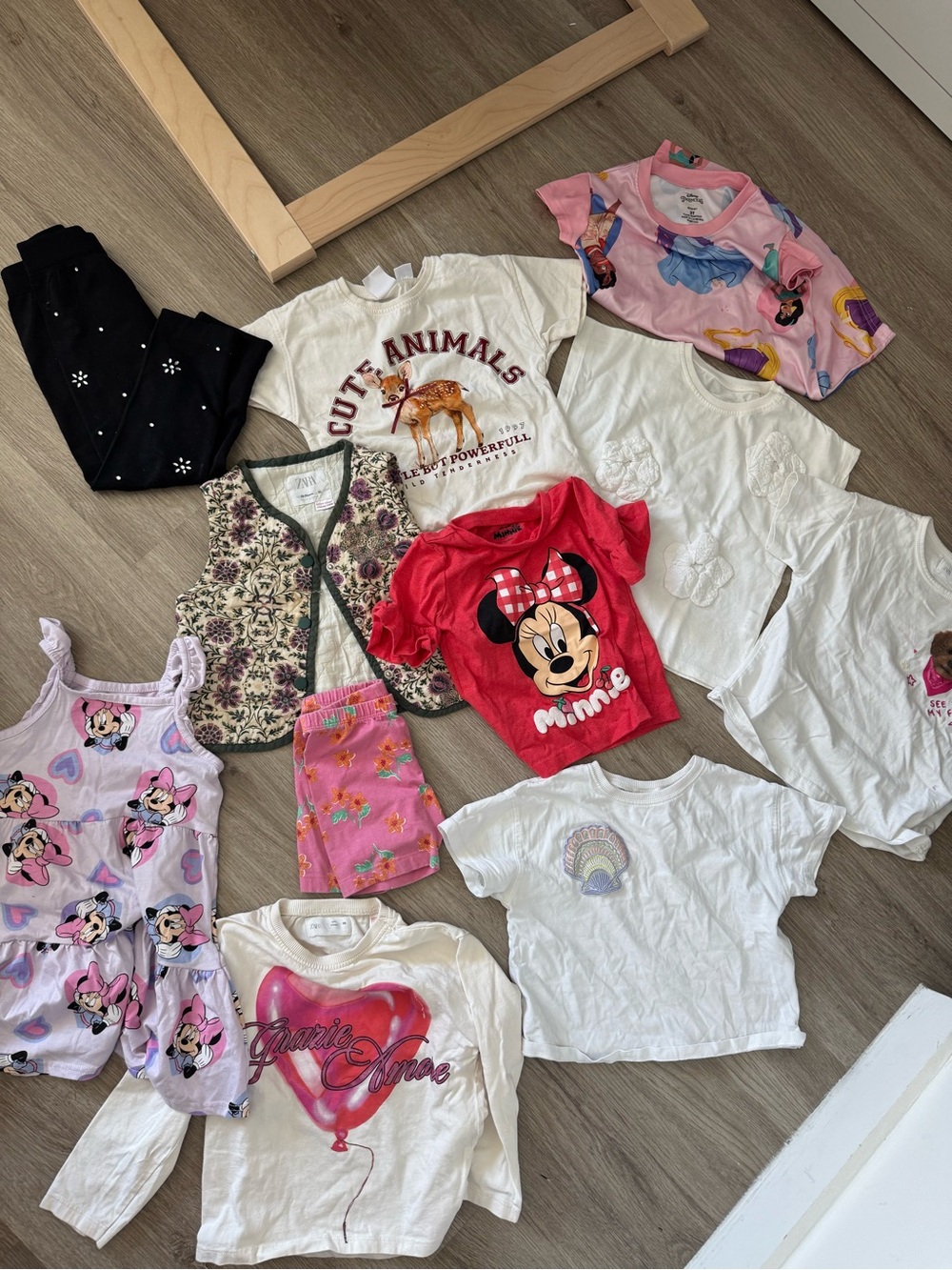 Zara Kids Mixed Color Clothing Lot - Pink, Red, White, Black, Cream, Purple